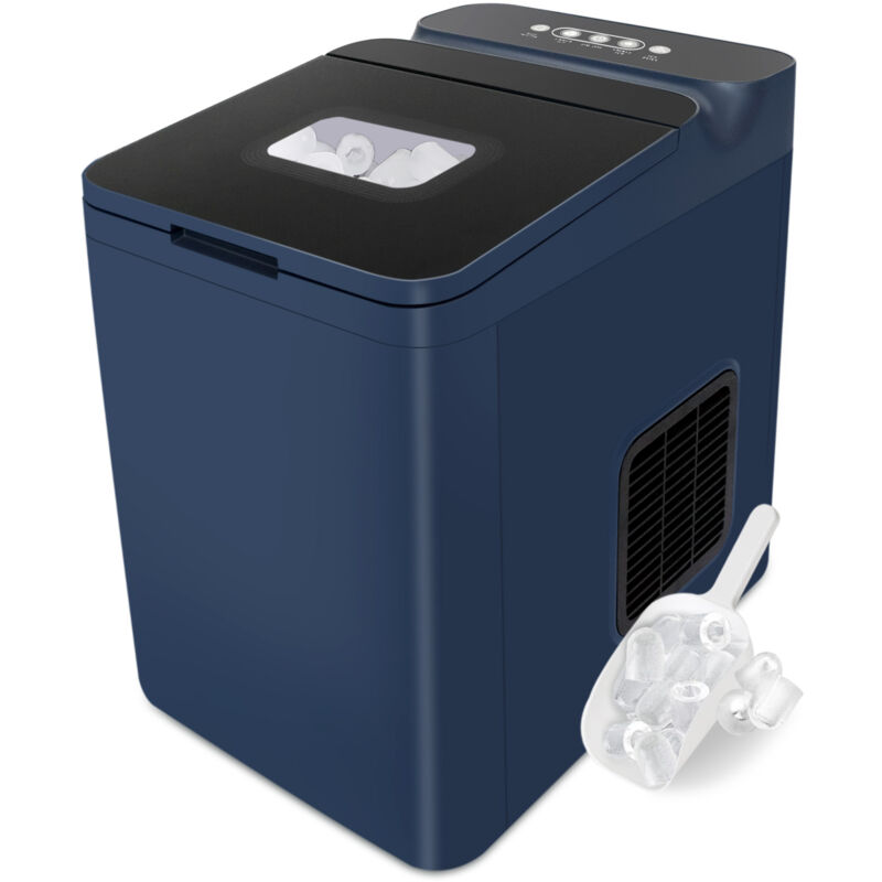 Machine à glaçons 1.5L Magicfox 9 Glaçons en 6 à 13 minutes, 12 kg/24 h, avec Écran Tactile à led, Pelle à Glaçons (bleu)