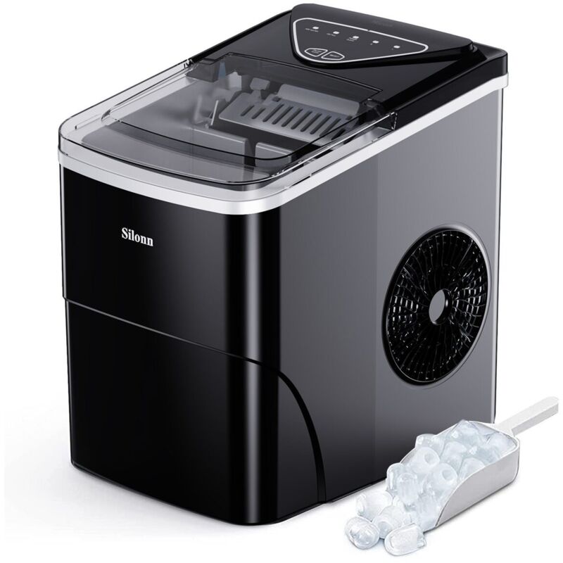 Machine à Glaçons Portable 2L – Production Rapide, Autonettoyante, Silencieuse – Idéale pour Maison, Bureau, Bar - Silonn