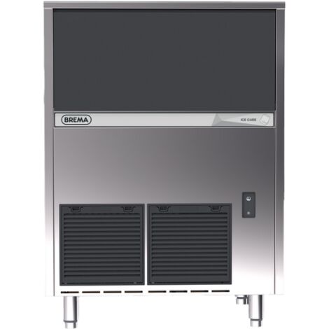 Machine à Glaçons Pleins 77 kg/24h Réserve-Bac 40kg Condenseur Air et Pompe de Vidange - BREMA