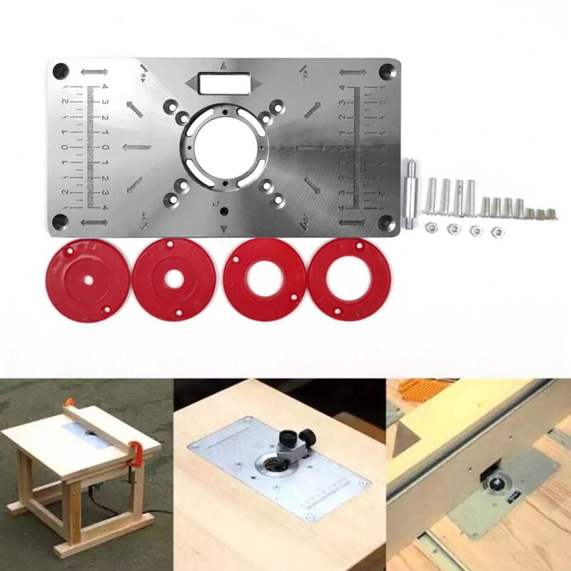 Gotrays - Machine à graver pour le travail du bois Plaque flip-fit Outils électriques pour rainurer Machine à découper les trous de charpentier