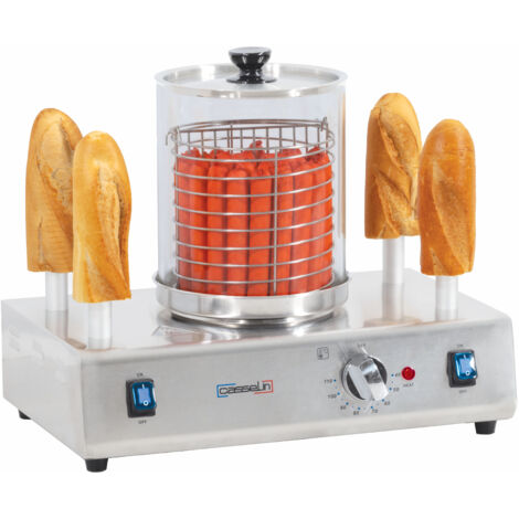 Machine à hot dog 4 plots chauffants - Casselin