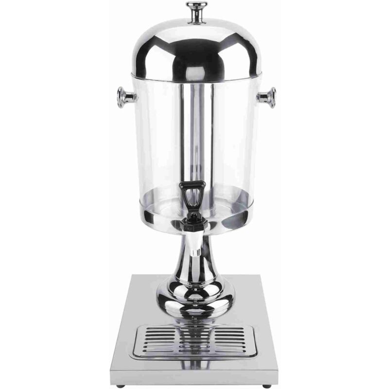 Machine à jus en acier inoxydable Machine à boissons chaudes et froides pour restaurant Hôtel Bar (argent)