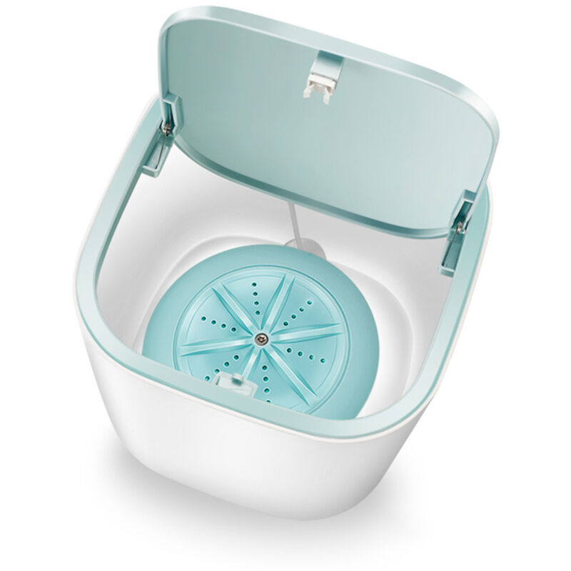 Machine à laver à turbine ultrasonique Mini Turbo portable pour sous-vêtements et vêtements de bébé, alimentée par USB, idéale pour les voyages, le