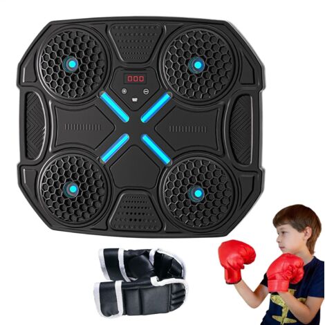 Machine à musique de boxe, entraîneur de boxe intelligent avec gants, équipement de frappe sans fil, machine d'entraînement pour la salle de sport à domicile, entraîneur de boxe intelligent, machine