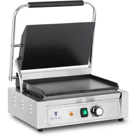 Machine À Panini Simple Plancha Électrique Professionnelle Lisse 2 200 W