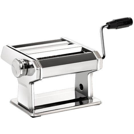 Machine à pâtes 150, fabriquée en Italie, avec emporte-pièce, manivelle et instructions, 150 mm, acier inoxydable