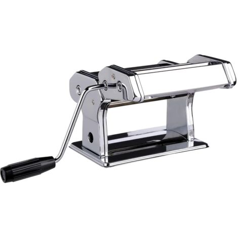 Machine à pâtes manuelle en inox – Accessoires inclus – Design classique pour pâtes fraîches – Facile à utiliser et à nettoyer – Secret De Gourmet - 5Five