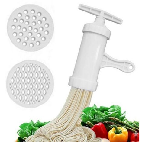 Machine à pâtes manuelle en plastique - Presse à nouilles pour spaghetti - Ustensile de cuisine pratique