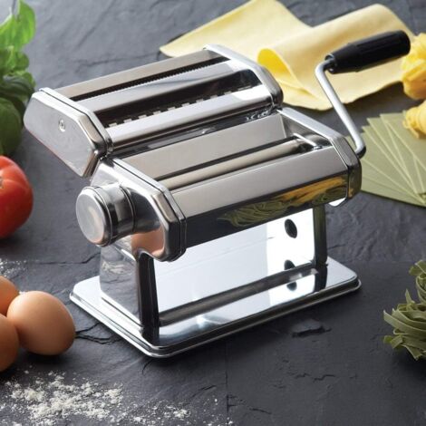 Machine à Pâtes Manuelle pour Faire des Pâtes, Spaghettis, Tagliatelles, Lasagnes