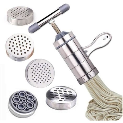Machine à Pâtes Nouilles Spaghetti Tagliatelle de presse-agrumes de fabricant de nouilles de pâtes d\\'acier inoxydable Cinq