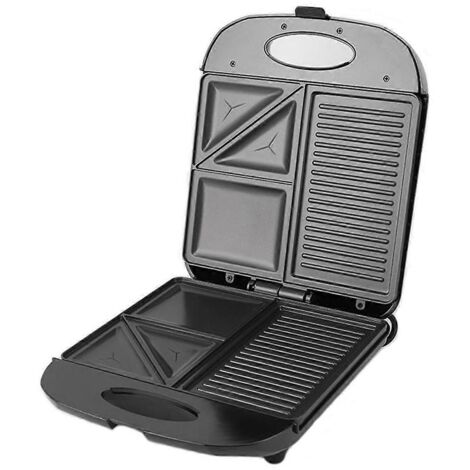 Machine à petit-déjeuner 3 en 1 multifonction antiadhésive pour sandwichs (UE)