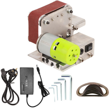 Machine à Polir Électrique Mini Ceinture DIY Accessoires Ponceuse de Bureau 775 (100W) AC 110‑240V Prise UK