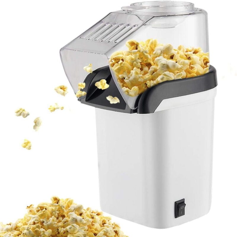 Machine à pop-corn à air chaud, domestique, pop-corn rapide en 2 minutes, cuillère doseuse à maïs, design compact, pour les films à la maison et les