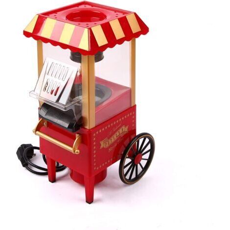 Machine À Pop-Corn À Air Chaud, Machine À Pop-Corn Électrique Domestique 3 Minutes De Pop Rapide DIY Votre Propre Goût Sain Et sans Huile pour Home Movie, Regarder La Télévision