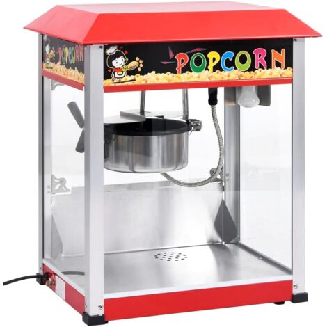 Machine à Pop-Corn avec Pot de Cuisson en Téflon Fabricant de Pop-Corn Electrique Restauration Professionnelle Intérieur 1400 W
