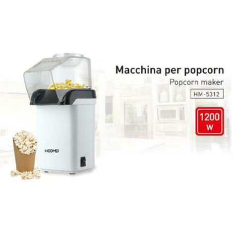 Machine à Pop-corn électrique 1200w Sans Huile Pop-corn Fête Enfants