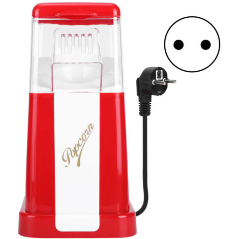 Machine à Popcorn Automatique Électrique, Mini Popcorn Maker Portable pour Maison, Appareil à Popcorn pour Cuisine, Prise UE 220V