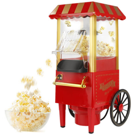 Machine à Popcorn Machine à popcorn rétro Popcorn sans graisse et sans huile 1200w