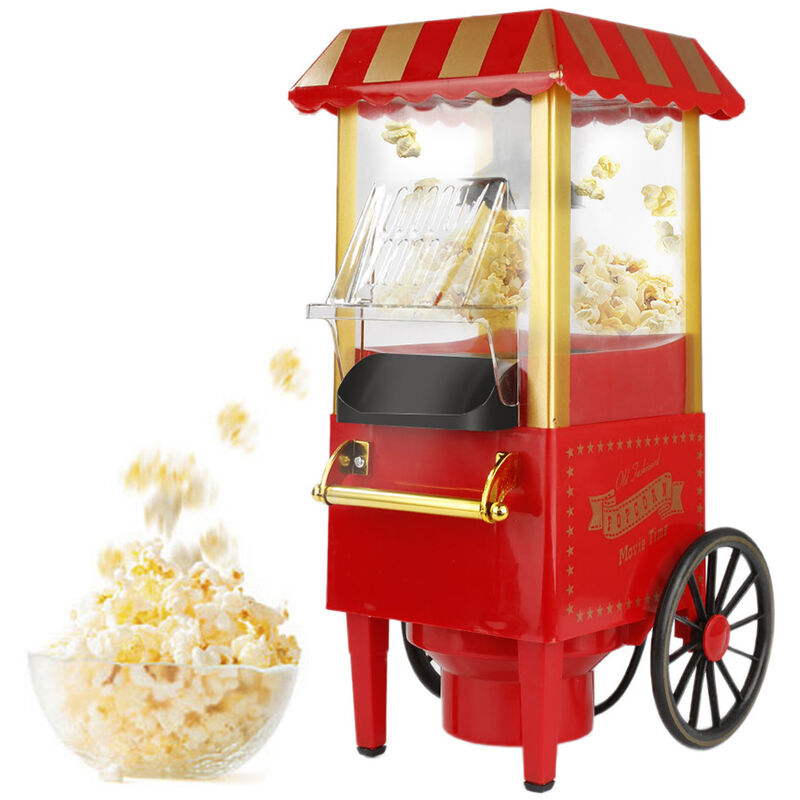 Machine à Popcorn Machine à popcorn rétro Popcorn sans graisse et sans huile 1200w