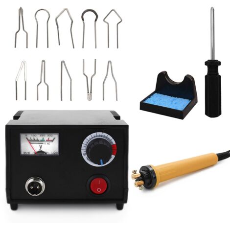 Machine à pyrogravure Stylo à pyrogravure à température réglable Kit d'outils pour pyrogravure sur bois avec 10 pointes métalliques pour bois, cuir et calebasse
