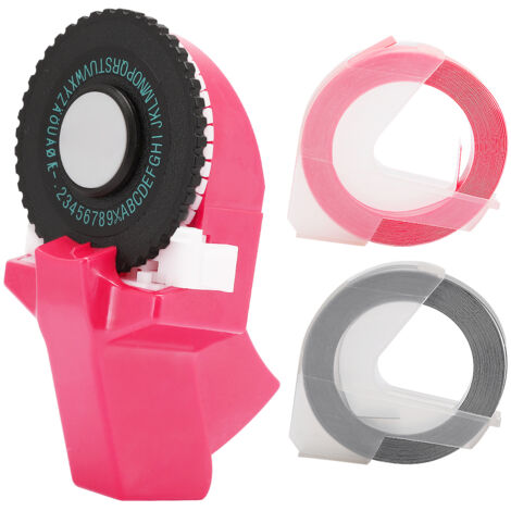 Machine à ruban manuelle décorative en couleur ABS 9mm pour scrapbooking et journal créatif