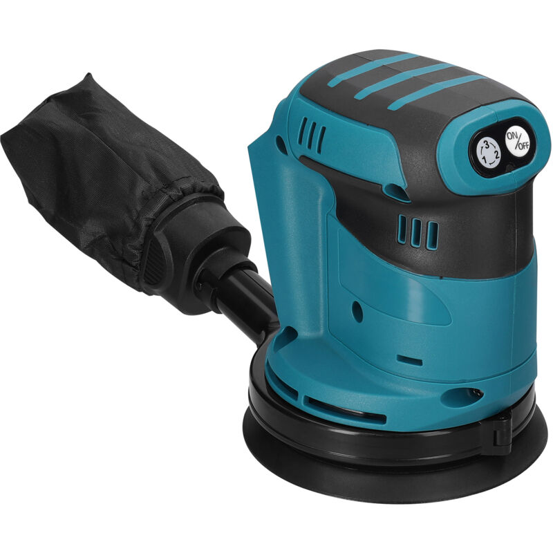 Eosnow - Machine à sable ronde rechargeable, machine à polir électrique au lithium, machine à papier de verre, réglage de la vitesse à 3 vitesses,