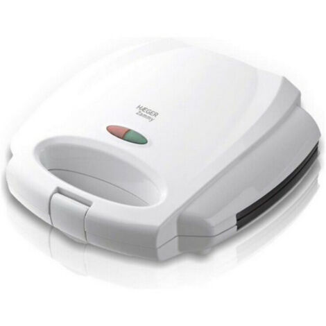 Machine à sandwich haeger zammy - 750w - plaques antiadhésives - couvercle avec verrouillage - arrêt automatique - protection contre la surchauffe -
