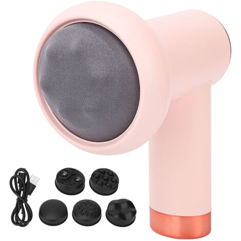 Machine à Sculpter le Corps Sans Fil 6 Niveaux, Massage Anti-Cellulite Brûleur de Graisse avec 5 Embouts, Rose