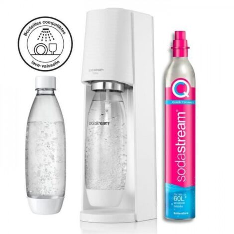 Machine a Soda Machine a soda et eau gazeuse Sodastream TERRA Blanche + 1 Bouteille compatible Lave Vaisselle