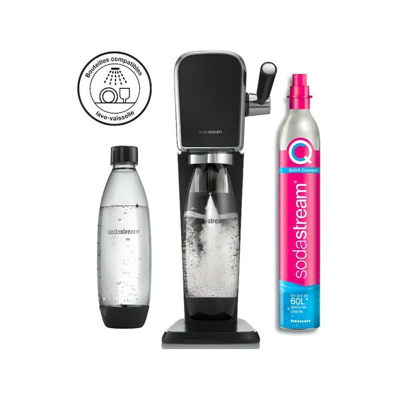 Machine a Soda Machine a soda Sodastream eau gazeuse Machine art Noire Pack Lave Vaisselle