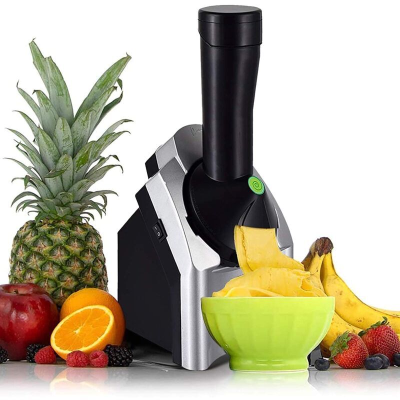 Machine a Sorbet Aux Fruits Electrique Pour Sorbetiere Pour Faire Des Desserts a La Creme Glacee Vegetaliens