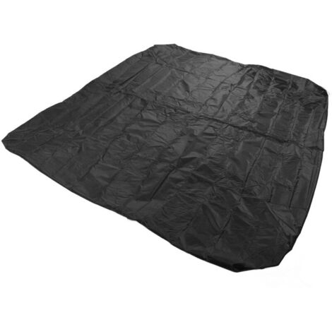 Machine à souder auvent réutilisable Durable 190T Polyester Taffetas résistant aux UV Soudeur Couverture Patio Pliable Le Noir