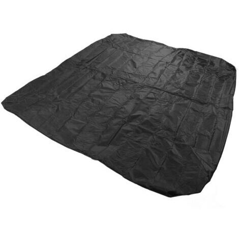 Machine à souder auvent réutilisable Durable 190T Polyester Taffetas résistant aux UV Soudeur Couverture Patio Pliable Le Noir