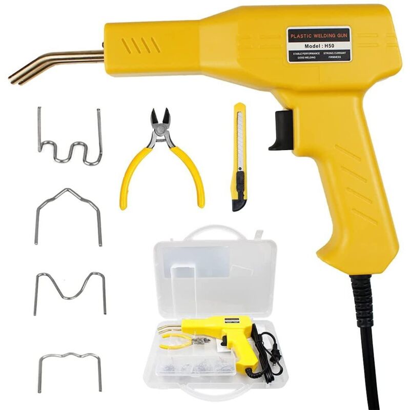 Treetalk - Machine à Souder en Plastique Portable 50W Pistolet à Souder Plastique Poste à Souder Portatif Agrafeuse à Chaud pour pvc de Machine de