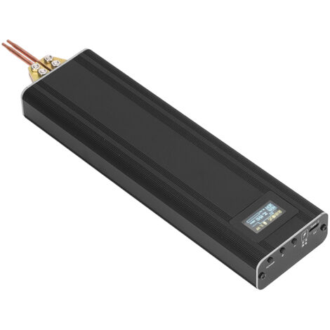 Machine à souder manuelle portable 80 niveaux, soudeuse par points mini réglable avec écran LCD pour batteries lithium 18650, kit de soudage DIY.