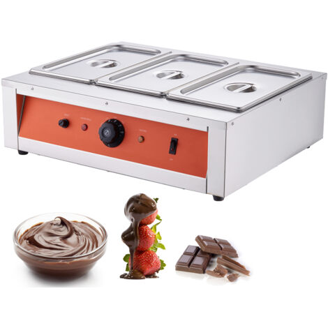 Machine à tempérer le chocolat Mophorn 26,5 lb 3 cuves pour la cuisson