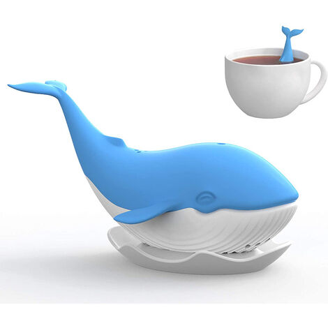 Machine à thé de baleine belle forme filtre à thé en forme de sablier en gel de silice
