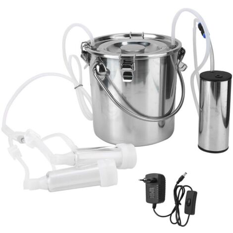 Machine à traire de chèvre électrique domestique 5L avec pompe d'aspiration directe (pour prise EU de chèvre)