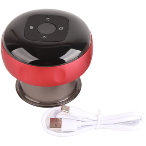 Machine à Ventouses Électrique 6 Niveaux, Type Dynamique Prise C, Outil de Massage Gua Sha à Vide pour Bras Dos Taille