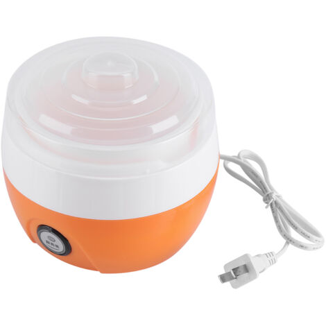 Machine à Yaourt Électrique 220V 1L Automatique, Outil DIY pour Yaourt, Boîtier Plastique, Prise CN (Orange)