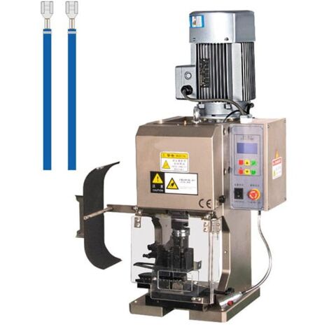 Machine automatique pour dénuder et sertir les cosses avec section de rubanage vertical 0-16mmq