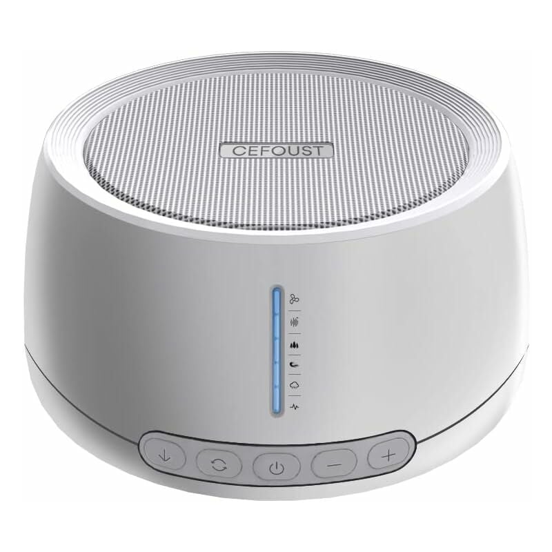 Gotrays - Machine à bruit blanc, machine à bruit portable avec 30 sons apaisants de haute fidélité, minuterie d'arrêt automatique, 36 niveaux de