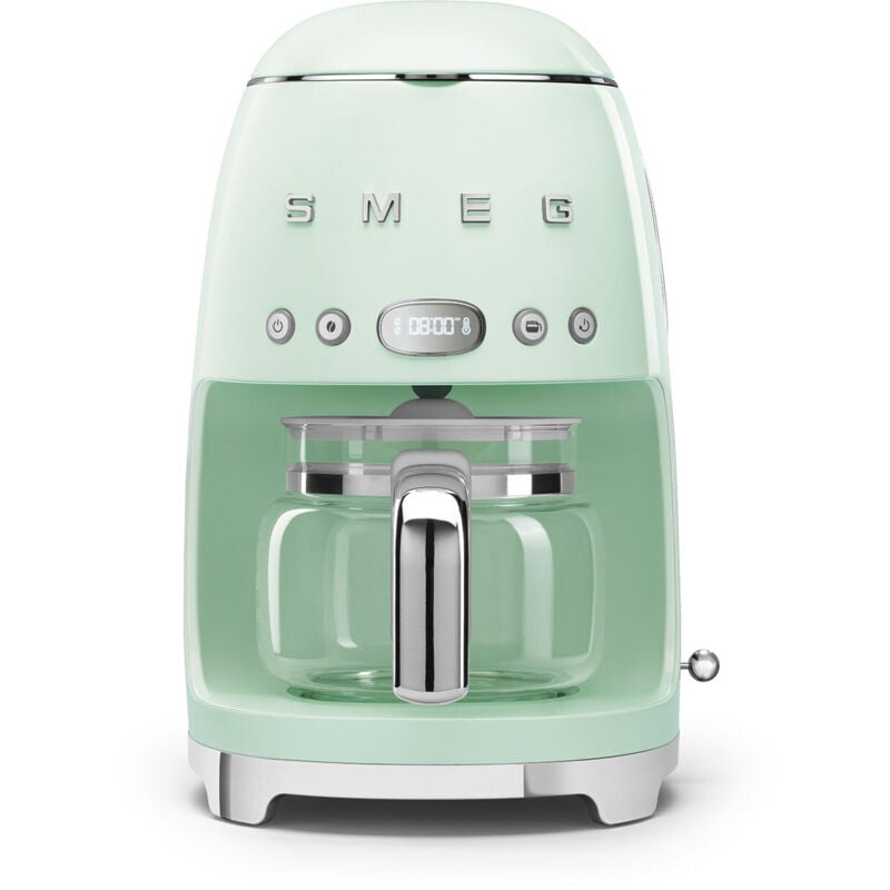 Cafetière filtre programmable 10 tasses 1050w vert d'eau Smeg dcf02pgeu