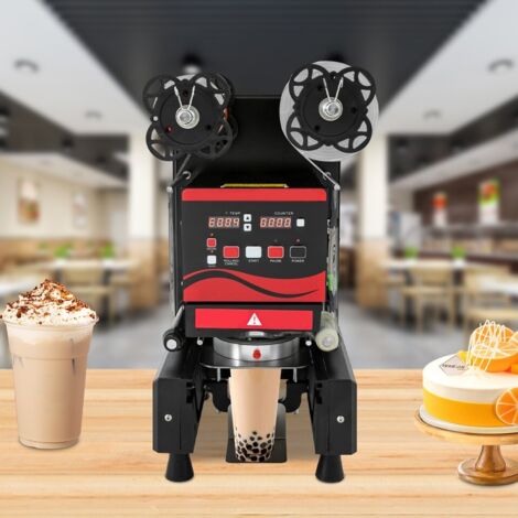 Machine commerciale à sceller les gobelets de Bubble Tea 400W