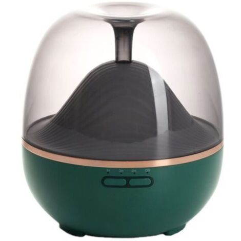 Machine d'aromathérapie à ultrasons, machine de parfum automatique domestique, lampe colorée intelligente, diffuseur de parfum chronométré et humidificateur à télécommande/vert