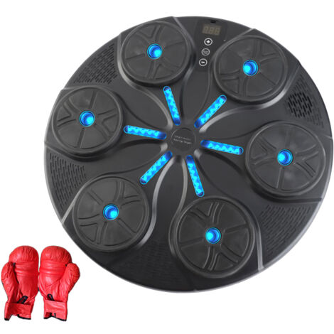 Machine de Boxe Musicale Adulte,8 Modes de Vitesse Music Boxing Machine avec Gants de Boxe,pour Enfants Entraînement à la Maison