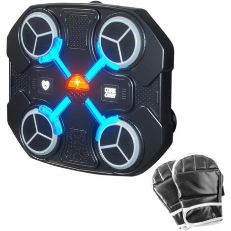 Machine de Boxe Musicale Version 2.0 Améliorée, Machine de Boxe Connectée Bluetooth Intelligente pour Jeux Parent-Enfant, Matériel d'Entraînement de Boxe, Cible de Boxe Mural pour Entraînement à Domic
