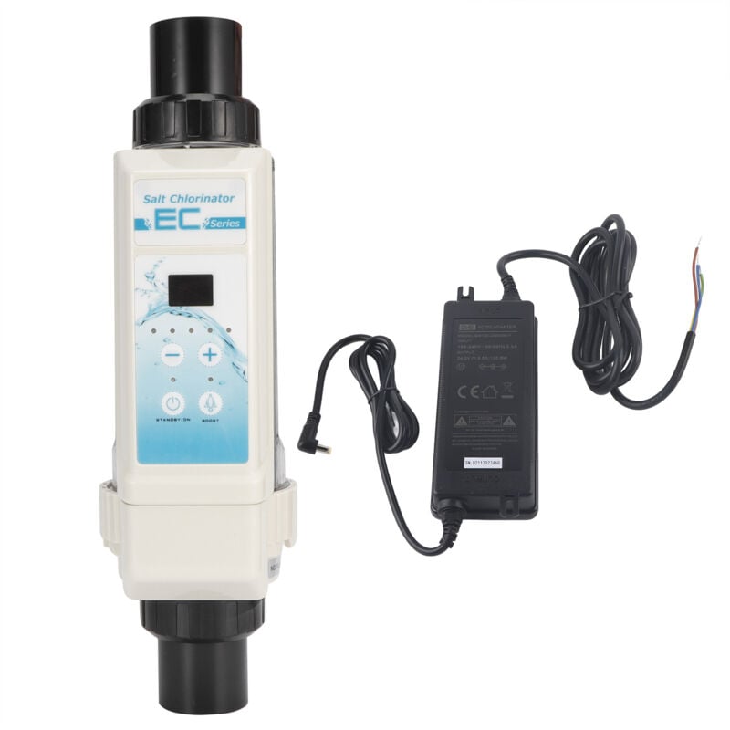 Machine de Chlore Au Sel, GéNéRateur de Chlore de Sel, 20 g/h ÉLectrolyseur de Chlore SystèMe de Chloration Au Sel éLectrolyseur de Piscine Outil de