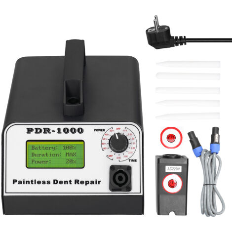 METERK Machine de débosselage de carrosserie automobile, outil Portable de débosselage domestique, outil de débosselage de voiture sans peinture, bouton de réglage de la puissance du temps