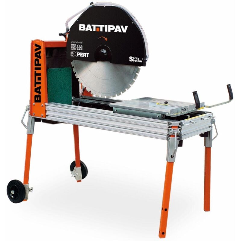 Battipav - Machine de decoupe de pierre eau 400v 55x27cm lame 700mm expert 700